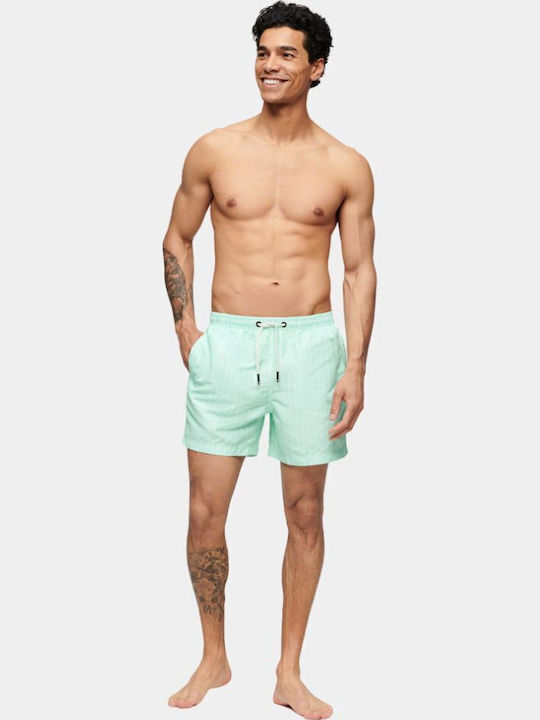 Men's Swimwear Shorts Green with Patterns