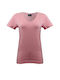 Paco & Co Γυναικείο T-shirt Ellie Βαμβάκι Normal Fit Ροζ