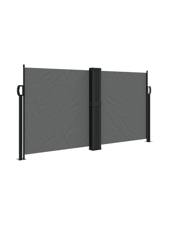 vidaXL Seitenrolloschatten Garten Gray 1.2x12m