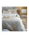 S-f Nerya Set Coverlet Semi-double from Polyester Moutarde 180x240cm 2pcs