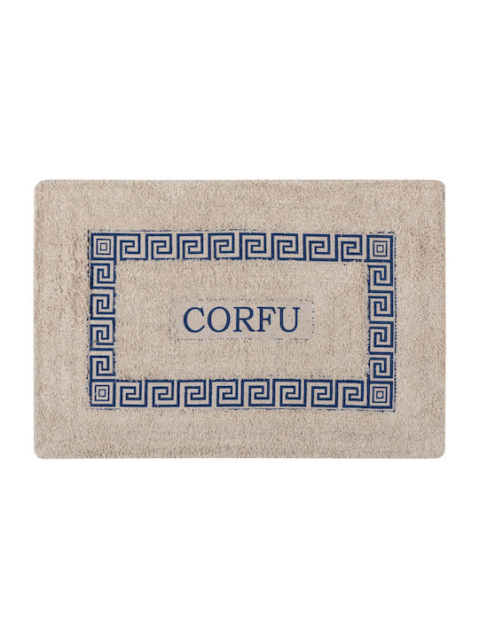 Silk Fashion Bath Mat Cotton Corfu 6978000005173 Blue 40x60cm