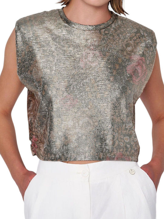 Bluză fără mâneci Ale Blouse Metallized Floral 81001293-multi Women's
