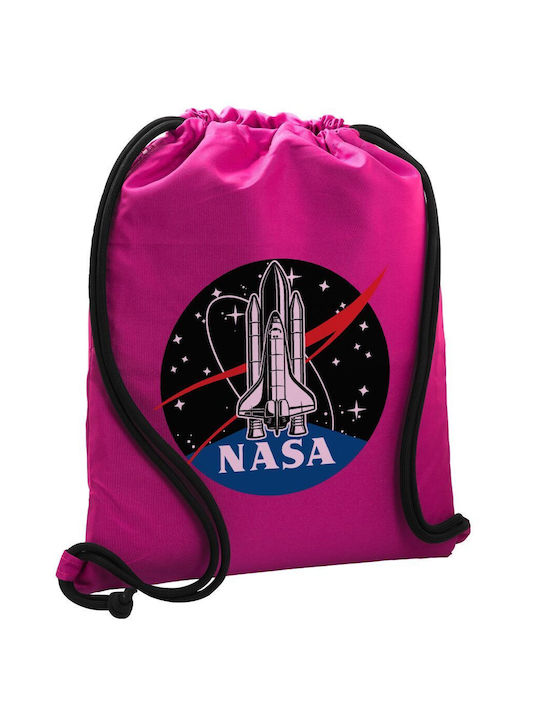 Koupakoupa Nasa Badge Geantă Înapoi Sala de sport Violet