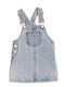 Kinder Latzrock aus Jeans Blau