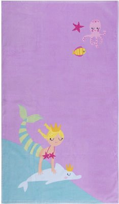 Nef-Nef Kids Beach Towel Lilac 120x70cm