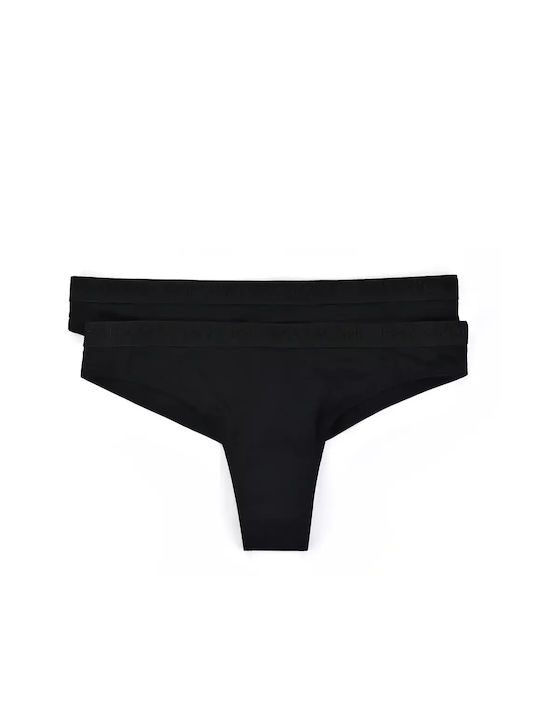 Emporio Armani Women's Brazil 2Pack Black