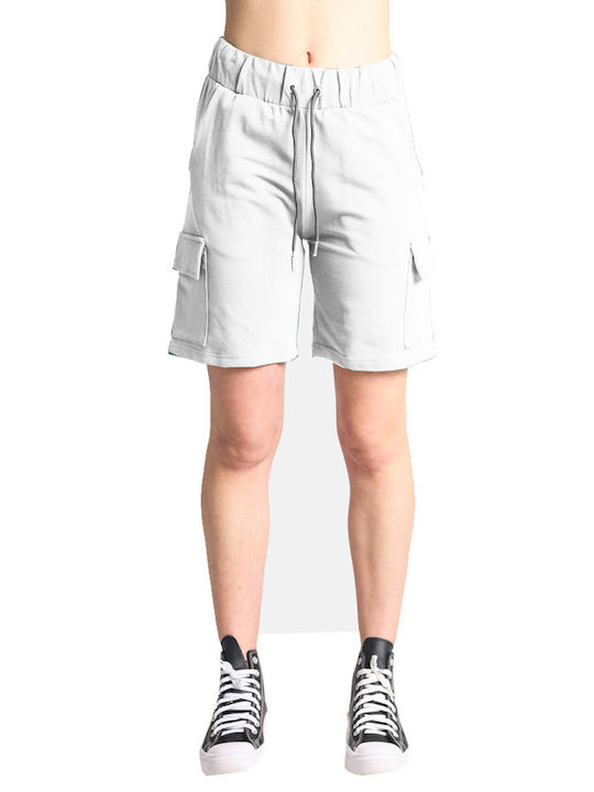 Paco & Co Women's Bermuda Shorts Cargo White