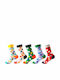 Καλτσες Σχεδια Unisex 5pack Dots Πολυχρωμες