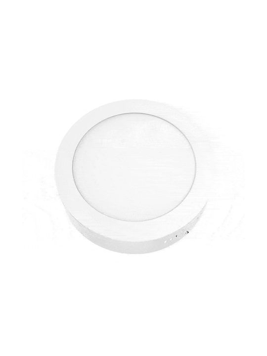 Aca Rotund Panou LED Putere 12W cu Alb Natural Lumini 16x16cm.