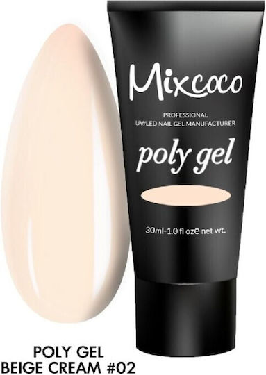 Mixcoco Poly Gel Falsche Nagelgel Beige 30ml