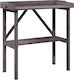 vidaXL Βάση Γλάστρας Ξύλινη Γκρι 78x38x82.5εκ.