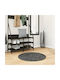 vidaXL Oviedo Rug Round Charcoal