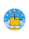 Simpsons Bart Wooden Wall Clock 20cm