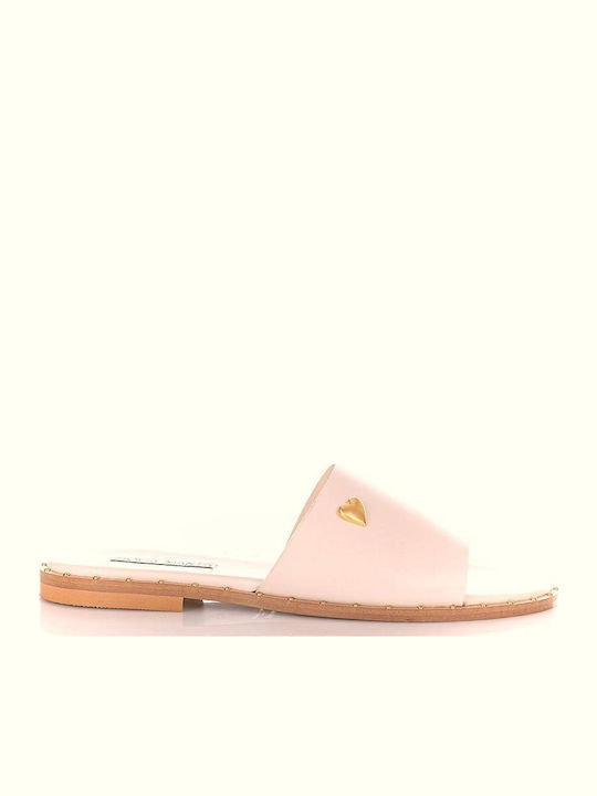 Sofia Manta Women's Leather Sandals Nude 645 Nude Heart