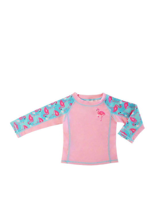 UPF 50+ Sun Protection Shirt Franny Flamingo Zoocchini Bws-zoo12202