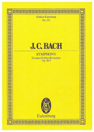 Bach Symphony In D Major Op.18/4 Pocket Score