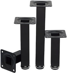 Arte Metallic Leg for Table / Coffee Table 2.5x2.5x20cm Black Arte Metallic Leg for Table / Coffee Table 2.5x2.5x20cm Black