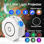 Octagon Galaxy Night Light Projector Τηλεχειριστήριο Ηχείο Μουσικής Bluetooth Moon Rainbow Laser