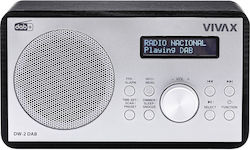 Vivax DW-2 DAB Настолен Радиоприемник с Мрежово Захранване Черен Vivax DW-2 DAB Настолен Радиоприемник с Мрежово Захранване Черен
