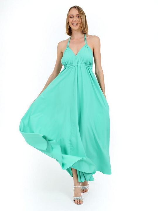 Green dress Doca 40430