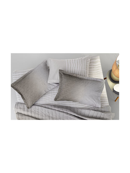 Guy Laroche Azzam Σετ Μαξιλαροθήκες Oxford Wenge 50x70εκ.