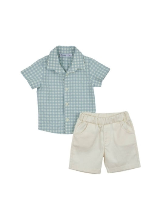 Buddies Kinder Set mit Shorts Sommer 2Stück olive oil