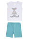 Set pentru copii cu șorturi Vară 2buc White/yellow Little Mermaid