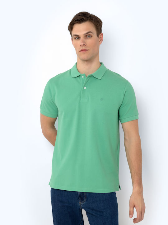 The Bostonians Bluza pentru bărbați cu mâneci scurte Polo Verde