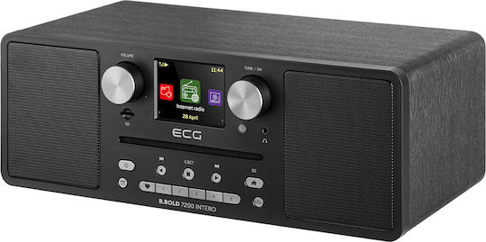 ECG Portable Radio-CD Player Equipped with Radio / Bluetooth / USB / CD Black