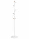 vidaXL Metallic Coat Rack White 37x37x177cm