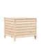 Hölzener Gartenhocker Würfel Für Außenbereich Braun 62x63,5x53,5cm