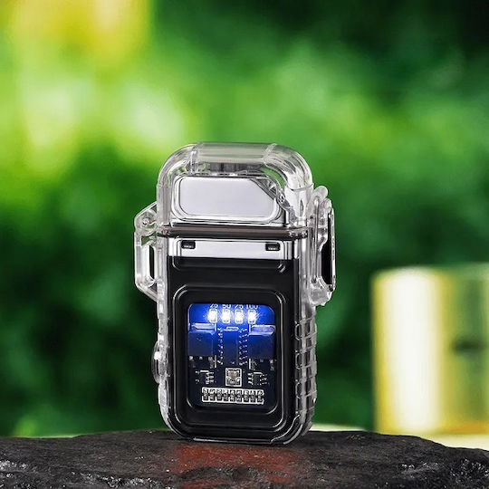 Brichetă Electrică Reîncărcabilă Impermeabilă USB Arc Dual Puternic Flash Zc169a