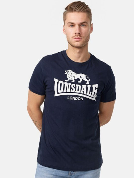 Lonsdale Ανδρικό T-shirt Κοντομάνικο Navy Μπλε