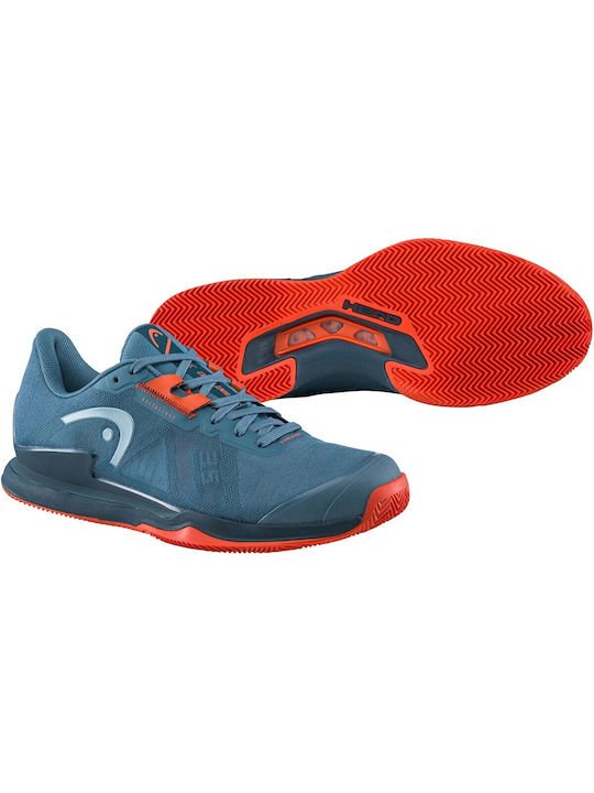 Head Sprint Pro 3.5 Tennisschuhe Tongelände Blau