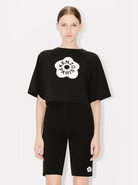 Kenzo Boke Boke Flower Boxy T-shirt negru Fe52ts0984sg.99j