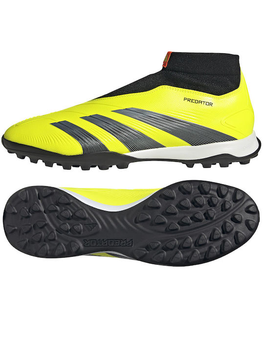 Adidas Predator League Ll High Football Shoes TF with Molded Cleats Yellow