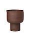 Broste Copenhagen Decorative Vase Brown 18x18x20.5cm