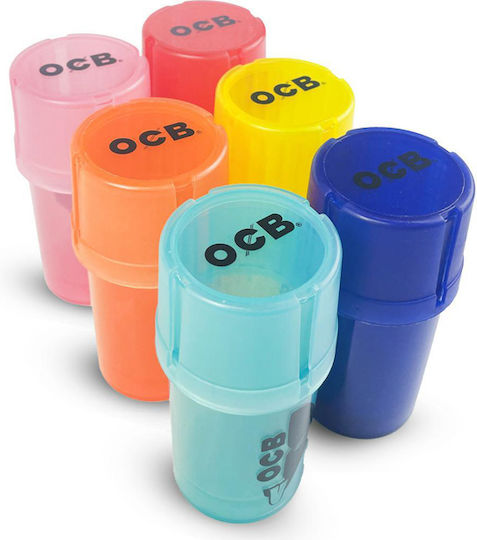 Ocb Grinder Grinder Grater Plastic Medtainer 2 1 Spațiu de depozitare Diverse culori
