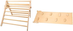 Eli Neli Montessori Pikler Natural Set Triangle Ramp Double Sided Surface Climbing Set