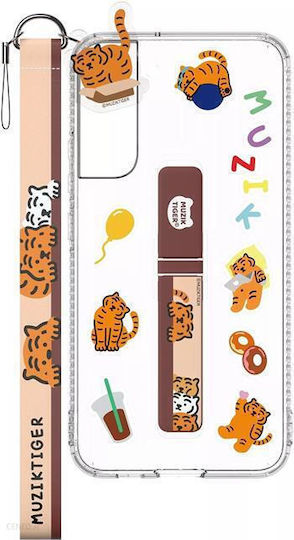 Samsung Muzik Tiger Λουράκι Λαιμού για Κινητά Πορτοκαλί