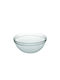 Serving Bowl Round Glass Transparent 1pcs