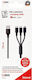 2GO Regular USB to Type-C / Lightning Cable Μαύρο 1.5m (797153)