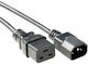 Microconnect IEC C19 / IEC C14 - IEC C19 / IEC C14 Cable 0.5m Μαύρο PE0191405