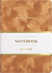 Starpak Notebook 80 Sheets A5 with Blank Pages Brown