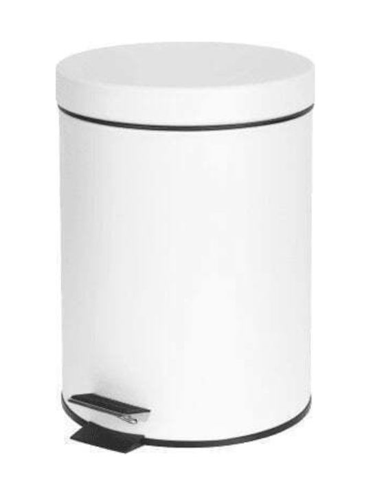 Teesa Office Plastic Waste Bin 3lt White