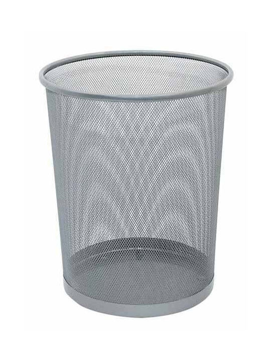 Coș de gunoi argintiu Q-connect 19l Silver Kf00849