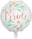 Partydeco Round Foil Balloon Bride In Flowers Wedding Wedding