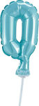 Godan Foil Balloon 13cm On A Blue "0" Stick