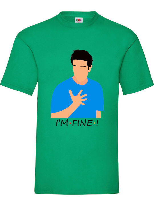 Fruit of the Loom Friends Tv Ross Tricou Verde ...