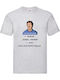 Fruit of the Loom Friends Tv Chandler T-shirt Gray Cotton
